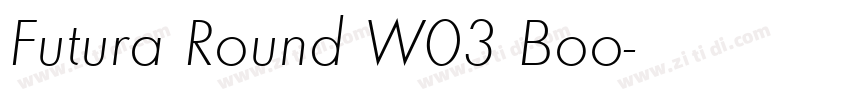 Futura Round W03 Boo字体转换